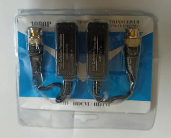 CCTV Camera Video Balun Color Black Material ABS Weight 60 gm Resolution 1080p Size 13.7x11.6x3 mm Packaging Type - Ananaya Computer - India