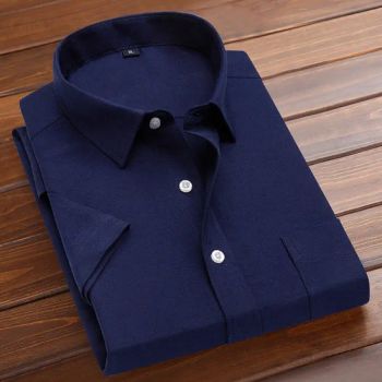 Men's Shirt Short Sleeve Oxford Shirts Summer for Men Formal Work Shirts - Yancheng Yunqian Apparel Co.,Ltd - China