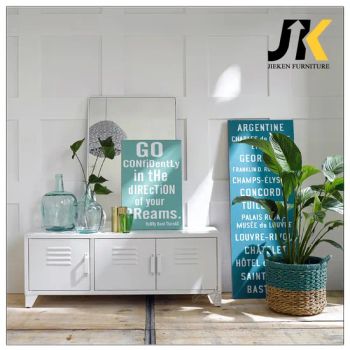 Cheap Three Door Metal Furniture TV Stands with One Shelf Style Modern Condition New Trademark Jieken Model NO. - Luoyang Jieken Commercial Trading Co., Ltd. - China
