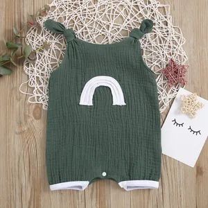 Toddler Sleeveless Newborn Bodysuit Baby Boys Girls Romper Comfortable Simple - Shenzhen Baby Happy Industrial Co., Ltd - China