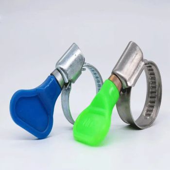 Strong Hose Clamps with Colorful Plastic Butterfly Handle Thumb Screw - Qingdao Eastop Plastic Product Co., Ltd. - China