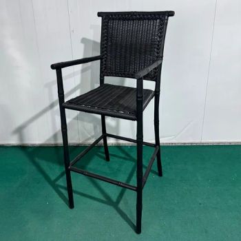 Outdoor Patio Aluminum Counter Height Armchairs Furniture Garden High Rope Bar Stools - Foshan Shunde Gaoang Furniture Industry Co., Ltd. - China