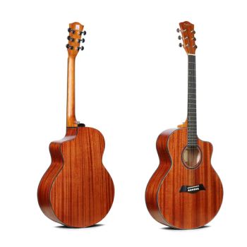 OEM Stringed Instruments Folk Guitar Acoustic Electric Guitar Mahogany 40 Inch Deviser Acoustic Guitar - Guangzhou Huayi Musical Instruments Co., Ltd. - China
