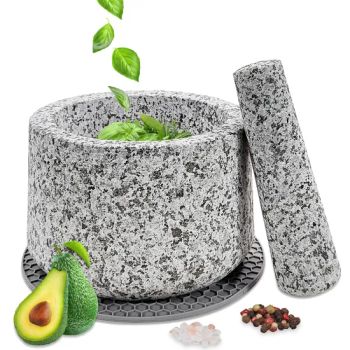 Natural Stone Grinder Matt Polished Granite Mortar and Pestle Set Kitchen Accessories Herb & Spice Tools - Hebei Cookwin Kitchen Products Co., Ltd. - China