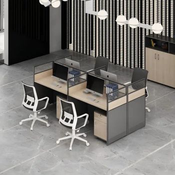 Modern Call Center Cubicles Modular Office Workstations 6 Seats Office Desk with Partition - Shenyang Meizhige Furniture Manufacturing Co., Ltd. - China