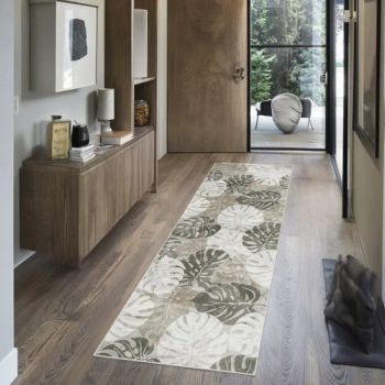 Machine Washable Long Hallway Faux Wool Fuzzy Runners Tropical Rugs Monstera Bedside Kitchen Plush Fur Carpet Runner Rug - Westin (Tianjin) Industrial Co., Ltd. - China