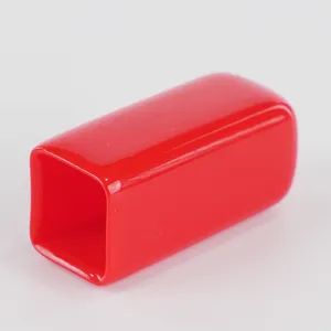 1 Inch Square Pipe End Cap Red Square Plastic Caps Vinyl End Caps Rectangular Vinyl Pipe Caps for Square Tubing - Yueqing Tianyuan Sheath Co., Ltd. - China