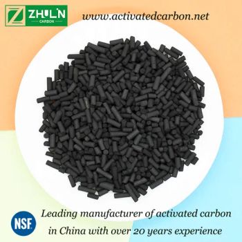 Activated Carbon Coal for Gas Treatment of Biogas pH 8-10 Ash 10% Ctc 20-100% Origin China Moisture 3-5% Trademark ZHULIN - Zhengzhou Zhulin Activated Carbon Development Co., Ltd. - China
