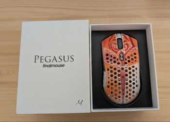 Finalmouse Pegasus M Size Wireless Gaming Mouse Orange White Superglide - All Latest Gadget Elecetronics LITD - Philippines