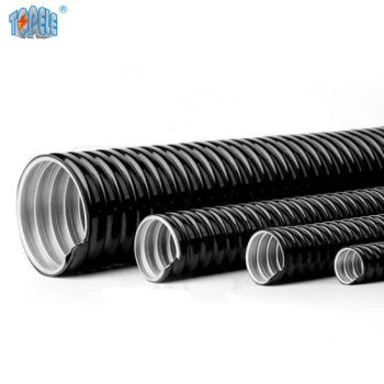 PVC Coated Flexible Galvanized Steel Corrugated Metal Conduit for Network Cables - Hangzhou Topele Import And Export Co., Ltd. - China
