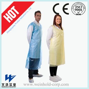 Disposable Plastic Aprons Waterproof Kitchen PE LDPE HDPE Apron - Zhangjiagang Wenhao Industrial Co., Ltd. - China