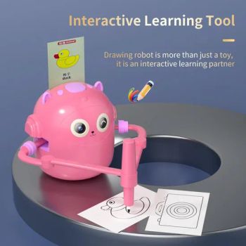 Automatic Plastic Painting Games Robot Toys for Kids 4-6y Unisex Educational Learning with Music Interaction Event Supplies - QUANZHOU LUCKY STAR LIGHT INDUSTRIAL ARTCRAFTS CO., LTD. - China