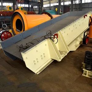 Durable Gold Mining Vibrate Feeder for Fine Material Origin Henan Material Q235 Trademark xkj Color Customized Warranty 12months - Henan Xingyang Mining Machinery Manufactory - China