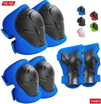 6PCS Kids Elbow Knee Pads Nylon 38x36x28 SG-PG001 15D MOQ100 Origin China Material Nylon Trademark None HS Code 9506919000 - YONGKANG SG INDUSTRY & TRADE CO., LTD. - China