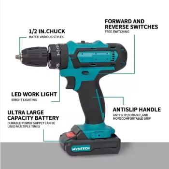 21V Cordless Drill and Electric Screwdriver Driver Custom Lithium-Ion Home Power Tools - Foshan Lingaode Trading Company Limited - China