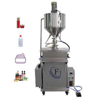 Heating Mixing Filling Machine Shoe Polish Hair Candle Jelly Wax Melter Filler Filling Machines 30L 40L 45L Hopper Oil Filler - Guangzhou Jinfeng Light Industry Machinery Equipment Co., Ltd. - China