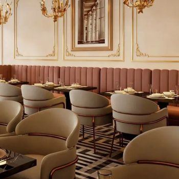 Heavy-Duty Luxury School Canteen Furniture Restaurant Tables and Chairs Set - Foshan Hexiang Furniture Company - China