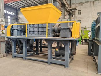 Heavy duty Twin shaft shredder metal scrap shredder Type RK1200 Brand Name RIKU Packaging WOOD BOX Torque High-torque Specification 55kw*2sets - HENAN RIKU MACHINERY EQUIPMENT CO.,LTD - China
