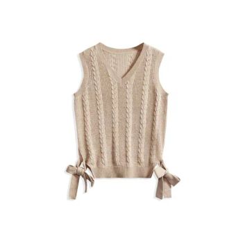 Solid Color Knitted Vest Baby Sweater Kid Cashmere Wool Vest Pure Cashmere Kids Life Vest for Children - Wfs Cashmere Industry Co., Ltd - China