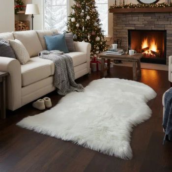Luxurious Soft Acrylic Fiber Sheepskin Shaggy Rug for Comfort - Ningbo Aidike Textiles Co., Ltd. - China