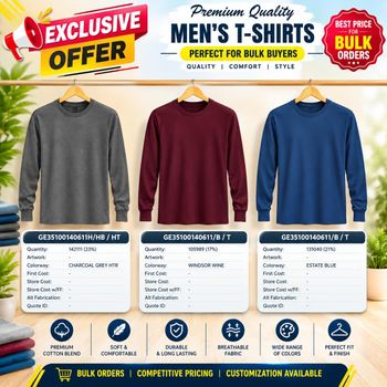 100% Cotton T shirt -color available – product photo, Recommend Fallback