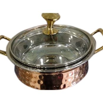 Brown Round Copper Serving Bowls, Packaging Type: Box, For Hotel/restaurant - Shree Shyam Corp - India