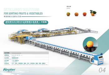 Sorting machine for mid-size fruits Type sorting machine, grading machine, calibration machine Customization Designed According To Customer's Factory Area - Kepler Sorting - China