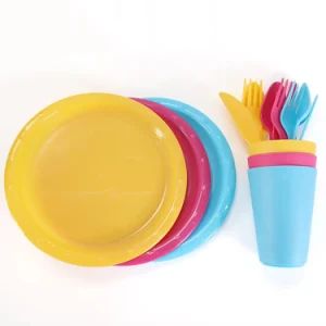 Wholesale Cups Plates PP Dinnerware Sets Plastic Tableware Plastic Spoon Fork Knife Plastic Dinner Set - Anhui Bochen Eco Co. - China