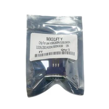 Mx31 FT (Y) Toner Chip Mx2600 2601 3100 3101 4101 5001 4100 2301 Cartridge Counting Chip Is Available - GuangZhou Microstep Office Equipments Co.,LTD - China