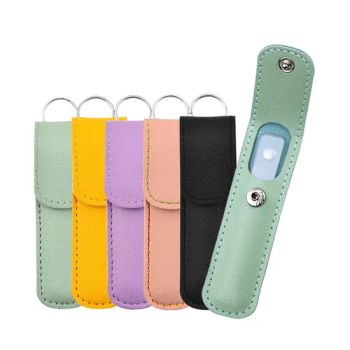Custom Mini Glass Manicure Supplies Glass Crystal Nail Art File Natural Nano Nail Buffers with Leather Case - ESHA CO., LIMITED. - China