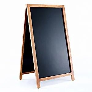 Freestanding Wooden Message Memo Chalkboard / Sidewalk a Frame Wooden Blackboard - KKS Enterprises Co., Ltd. Hangzhou - China
