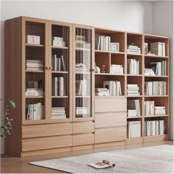 Office Bookshelves Wood Top Selling Baby Wooden Eco Friendly Bookcases Solid Wood - XH Construct Co., Ltd - China