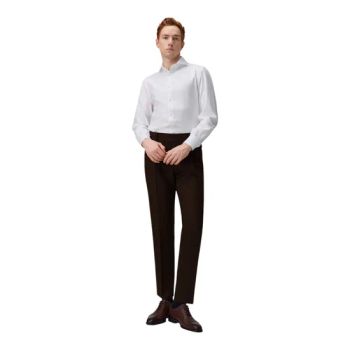 Elegant Black Solid Color French Cuff Custom Tailored for Formal and Business Wear Mens Shirts - Qingdao Steven Tailoring I&T Co., Ltd - China