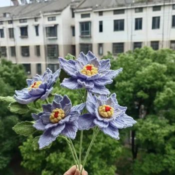 2025 New Crochet Gift Knitted Flower Artificial Flower Mother s Day Gift Holiday Gift - Sihang Import and Export Trade (Dazhou) Co., Ltd. - China