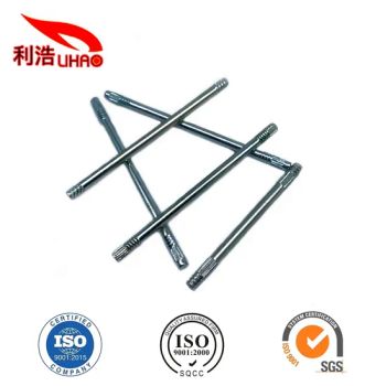 M3*66 Blue Zinc-Plated Carbon Steel Four Spline Threaded Rod Shaft/Axis - Dongguan Lihao Hardware Technology Co., LTD - China