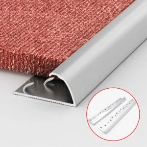 Curved Cover Edging Floor Transition Strip Z Bar Aluminum Carpet Tile Trim - Shanghai Interwell Industrial Co., Ltd. - China