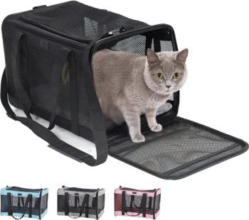 Cat Carrier Bag up to 15 Lbs Breathable Mesh Collapsible Pet Carriers for Small Medium Cats Small Dogs - Heanoo Bags Co., Ltd. - China