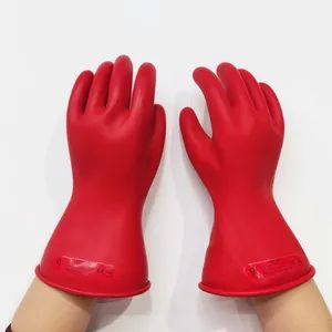 Lineman Leather Gloves Protector Work Hand 1kv Safety Gloves for Electrical - Xi'an Personal Protective Equipment Co., Ltd. - China