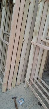 Wooden Chaukhat And Windows Color Brown Height 8 Feet Wood Species Teak Shape Rectangular Wood Grade A Grade I Deal In New - Namami Industries - India