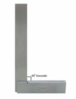 Ozar Engineers Precisions Square, For Measurement Brand Ozar Shape L Shaped Cat No ASS-5550 Material Ground Steel Effective Blade Length - Alok International Private Limited - India