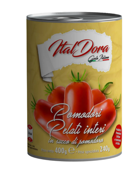 Peeled and chopped tomatoes 400g/800g - Dora srl - Italy