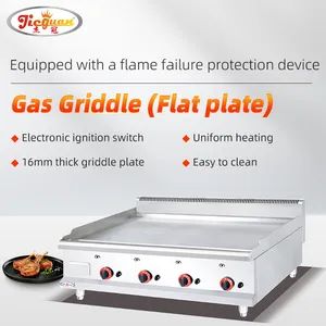 Kitchen Equipment Counter Top Flat Plate Gas Griddle Grills Gh-48 Electric Griddle - Guangdong Jieguan Kitchen Equipment Manufacturing Co., Ltd. - China