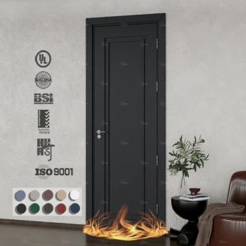 Guangdong Yohome Custom Fire Door Design Pre Hung Wooden Doors for Condo Apartment Soundproofing Hotel Fire Door Wood Fire Rated Door - Guangdong Yohome Door Co., Ltd. - China