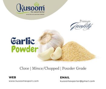 Premium Dehydrated Garlic Powder, Superior Quality Garlic Powder - KUSOOM MANUFACTURE AND EXPORT - India