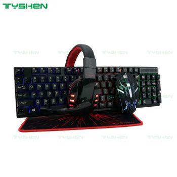 Cheap Gaming Combo Set 4 in 1 Mouse Keyboard Mouse Pad Headset - Tyshen Technology Co., Limited - China
