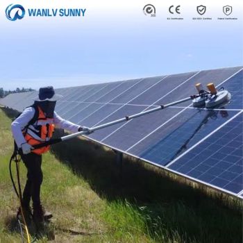 Cordless High-Pressure Solar-Panel-Cleaning-Machine Solar Cleaning Brush Cleaning Euqipment with Telescopic Pole - Wuxi Wanlv Intelligent Technology Co., Ltd - China