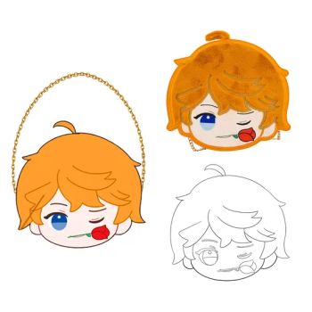 Custom Plush Embroidery Shoulder Bag Anime Character Heads Crossbody Bags for Decorations - Yancheng Joy Foundationcultural Creativity Co., Ltd. - China