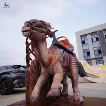 Ccad32 Animatronic Dino Factory Parasaurolophus Dinosaur Model Coin Operated Dinosaur Ride - Sichuan Genial Technology Co., Ltd. - China