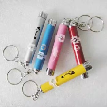 Custom Logo LED Projector Keychain with 3-5m Focal Length – Mini Aluminum Torch with Silk Screen Printing - Changzhou Sitan Imp. and Exp. Co., Ltd. - China