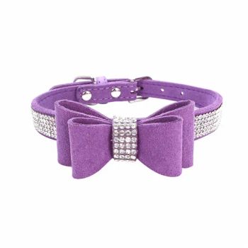 Dog Collars 2.5 Cm Width PU Leather Full Sparkly Crystal Diamonds Dazzling Sparkling Elegant Fancy Dog Collar - Guangzhou Wangjia Leatherware Co., Ltd. - China